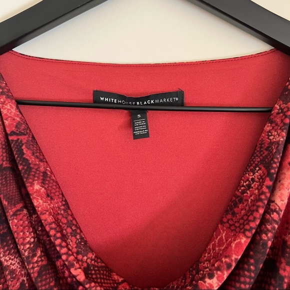 White House Black Market | Python-Print Top - Picture 4 of 16